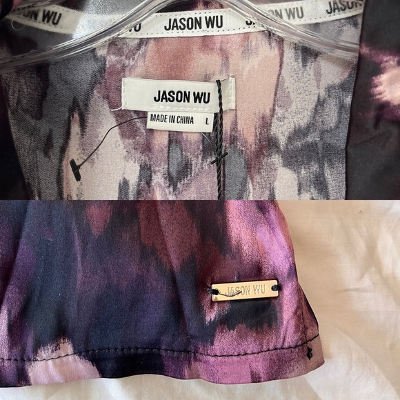 NWT Jason Wu Short Sleeve Pajama Shirt L - Picture 4 of 12